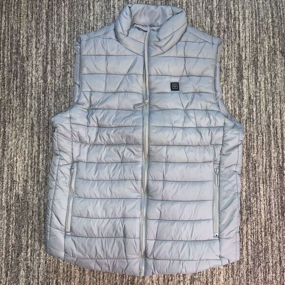 Latest Vogue Weathergear Size Youth 3XL Puffer Vest Gray Sleeveless Waterproof - Picture 2 of 8